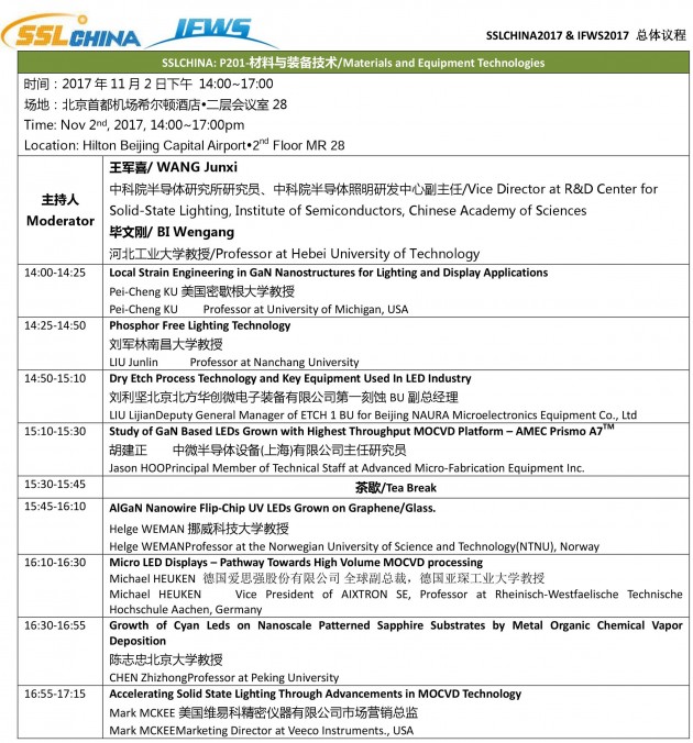 SSLCHINA2017&IFWS2017即將召開！詳細日程總覽